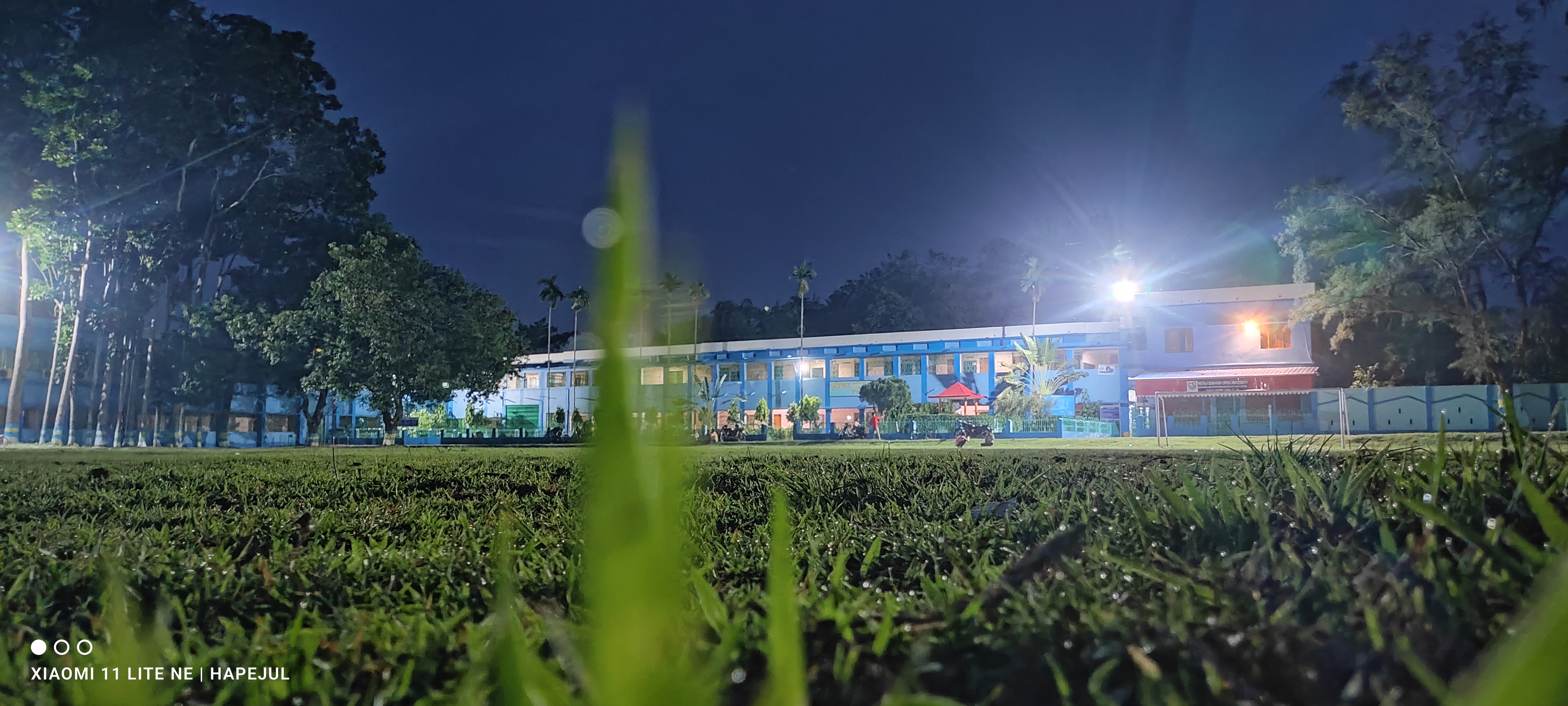Night view of our college